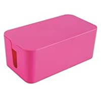 AIC - International 23410 Caja para Cables- plástico- plástico- Rosa- 24x13x9-5 cm